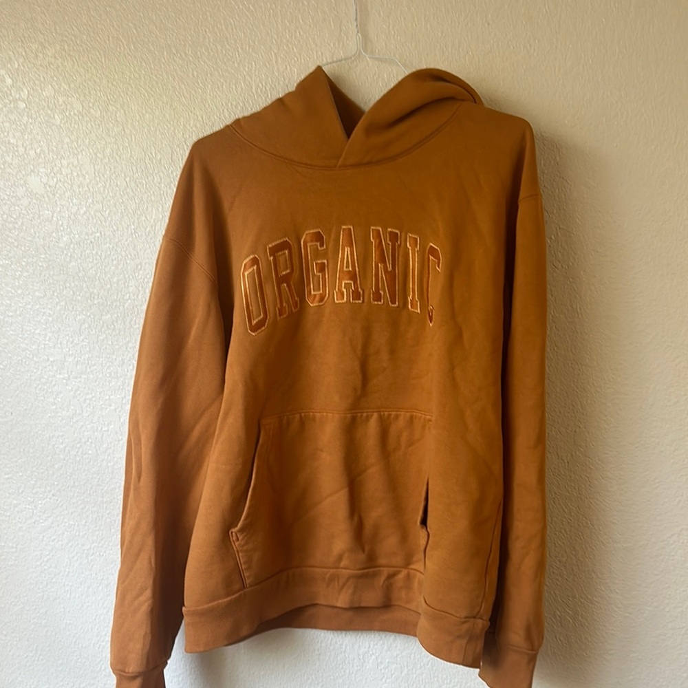 Organic Orange Hoodie for Men